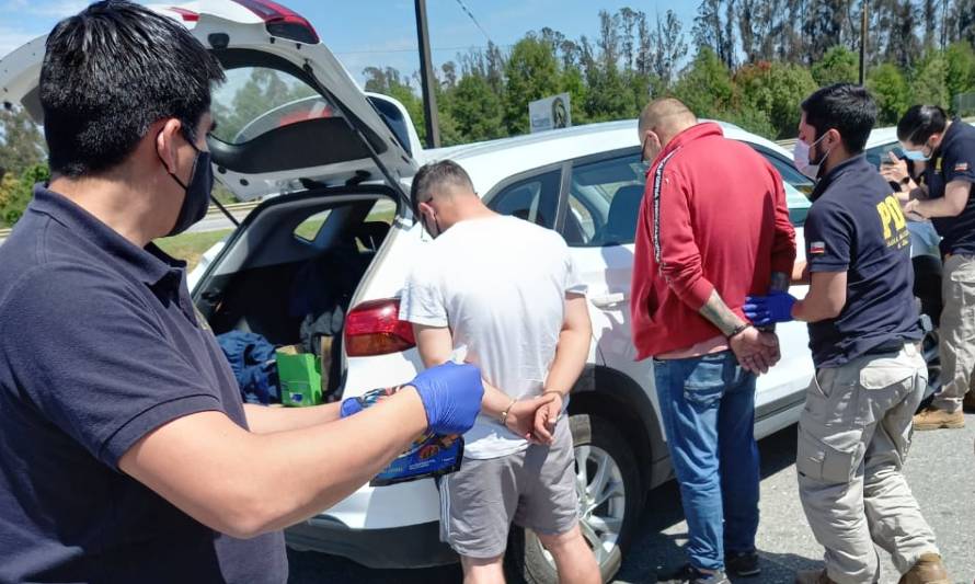 4 detenidos por hurto desde un Supermercado en Lanco