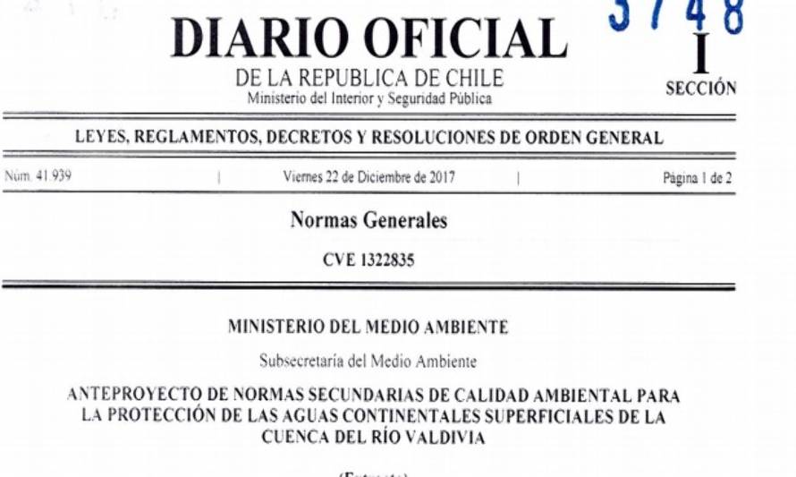 Norma ambiental río Valdivia: Codeproval critica falta de participación