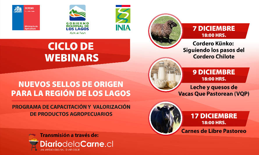 Organizan ciclo de webinars sobre nuevos sellos de origen para la Región de Los Lagos