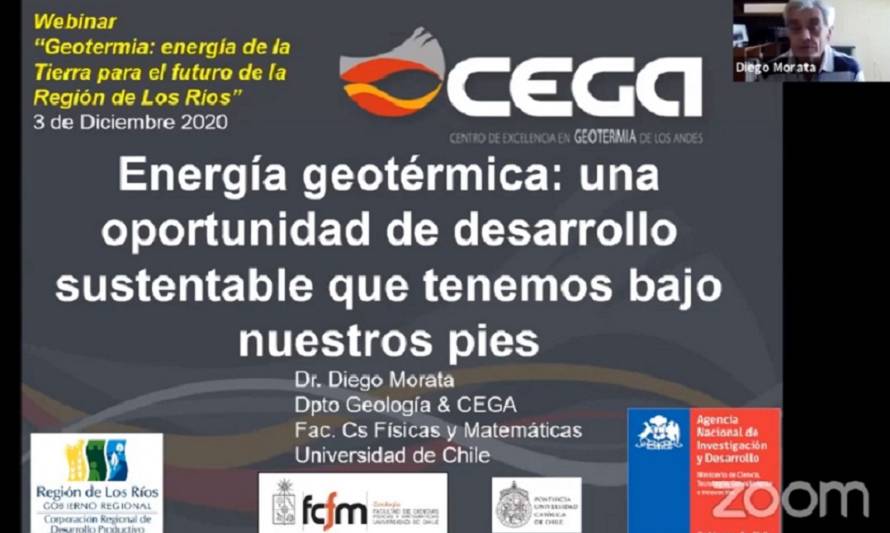 Realizaron seminario online para acercar la geotermia a la región de Los Ríos