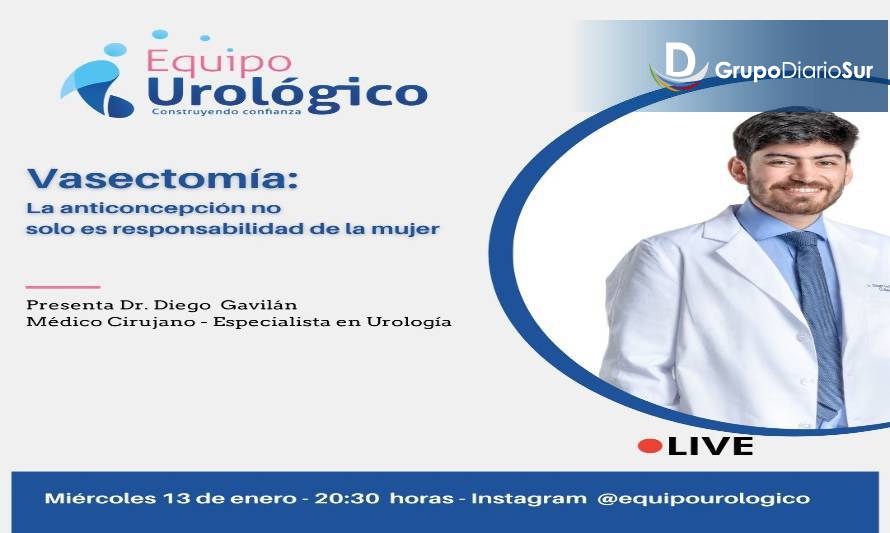 Charla abierta de médico urólogo: “vasectomía: La anticoncepción no solo es responsabilidad de la mujer".