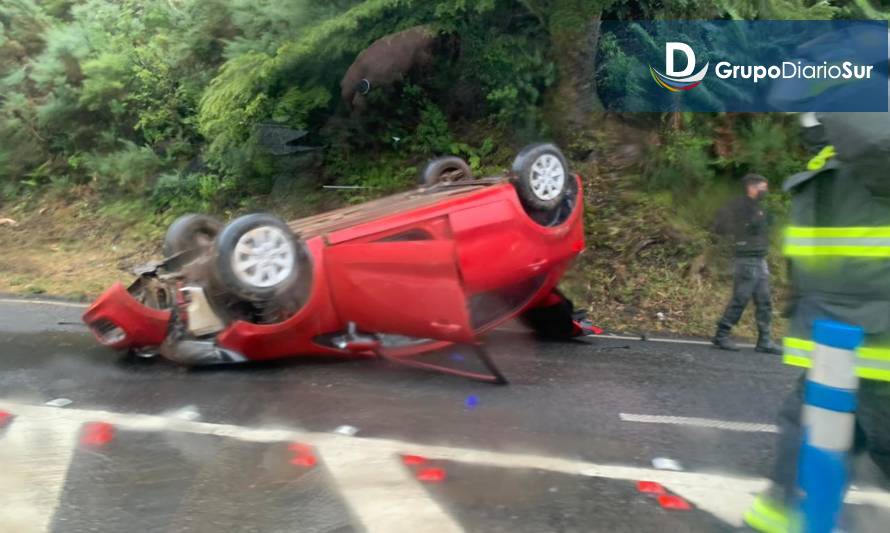 Accidente de tránsito en ruta Valdivia-Paillaco