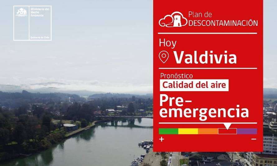 Declaran primer episodio de Preemergencia ambiental en Valdivia
