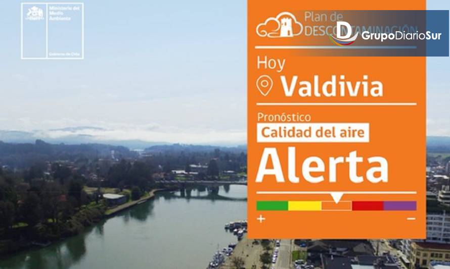 Alerta ambiental para Valdivia este viernes