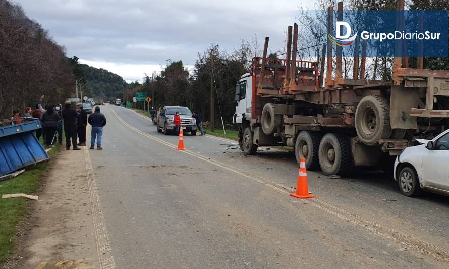 Normalizan el tránsito en la ruta Valdivia-Paillaco