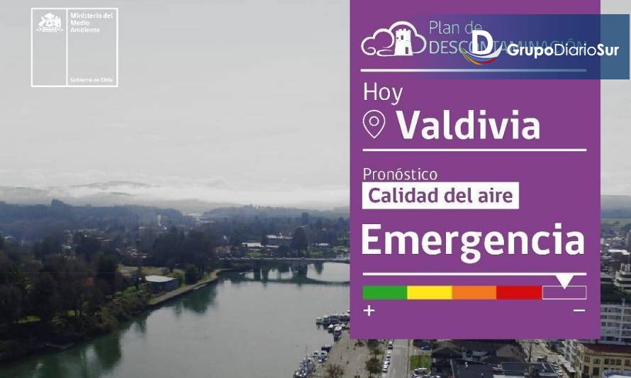 Decretan primer episodio de Emergencia Ambiental para Valdivia