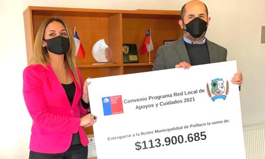 Desarrollo Social transfiere 113 millones de pesos a Municipalidad de Paillaco