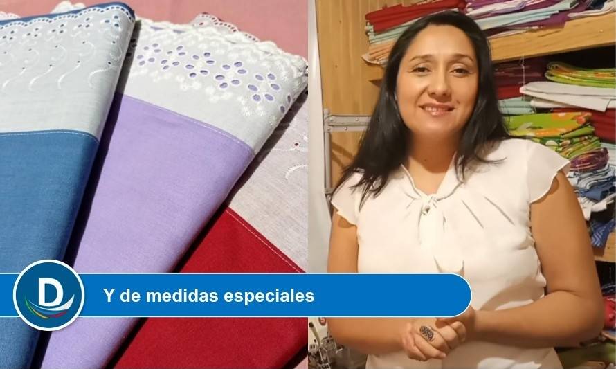 Emprendedora paillaquina se atreve con fabricación de ropa de cama a pedido