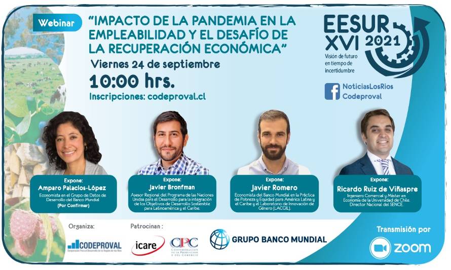 XVI EESUR: Banco Mundial y SENCE participarán en seminario virtual