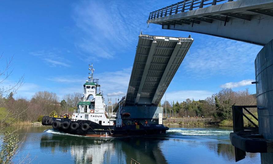 MOP realizó nueva apertura del puente Cau Cau