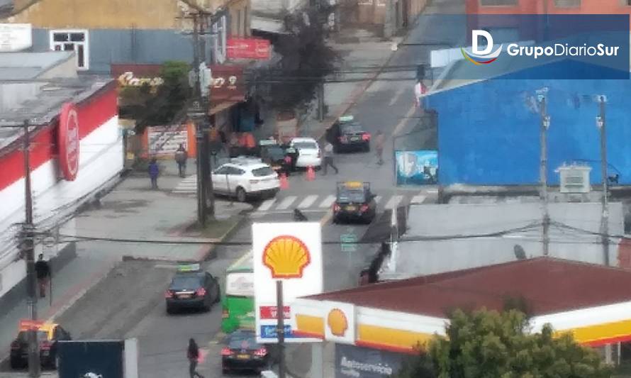 Se reporta accidente de tránsito en sector céntrico de Valdivia