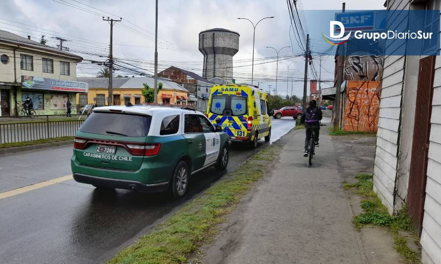 Un motociclista lesionado deja accidente por alcance en Avda. Picarte