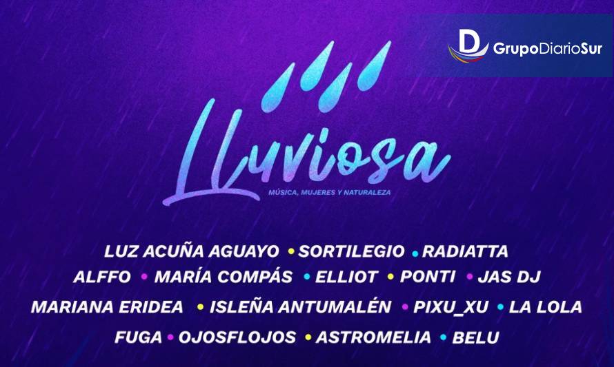 Valdivia: este sábado 30 de octubre se realizará el Festival Lluviosa