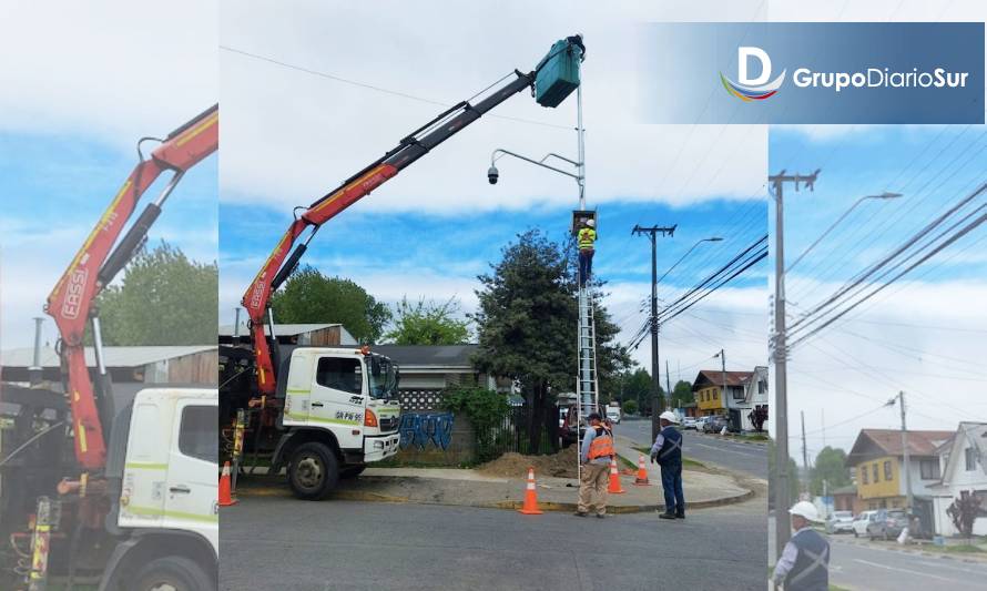 Municipio incrementó en 120% dotación de cámaras de seguridad en Valdivia 