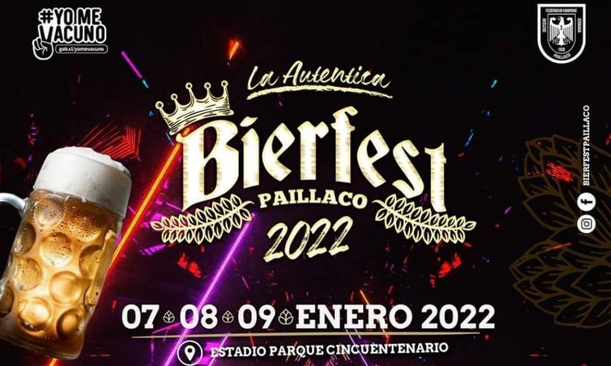 Conoce el programa definitivo para la Bierfest Paillaco 2022