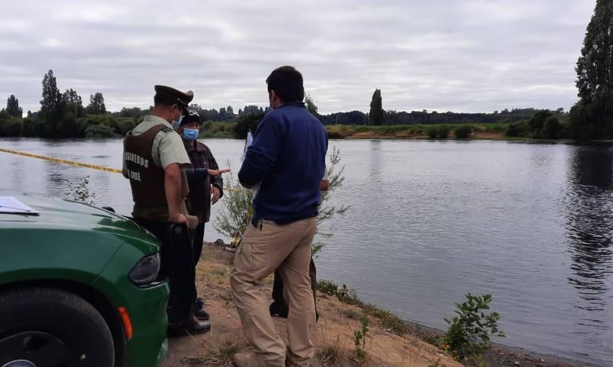 Cuerpo encontrado corresponde a joven desparecido en Río Bueno