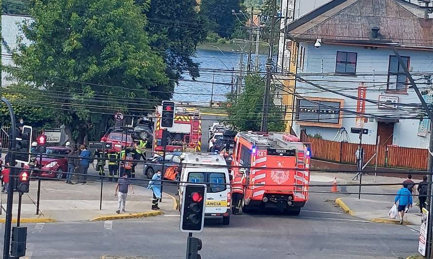 Se reporta accidente vehicular en calle García Reyes de Valdivia