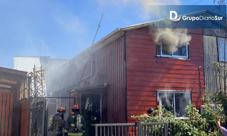 Alarma por incendio en sector residencial de Valdivia