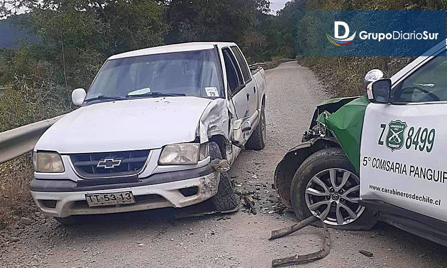 Un carabinero grave y un lesionado por accidente en Panguipulli