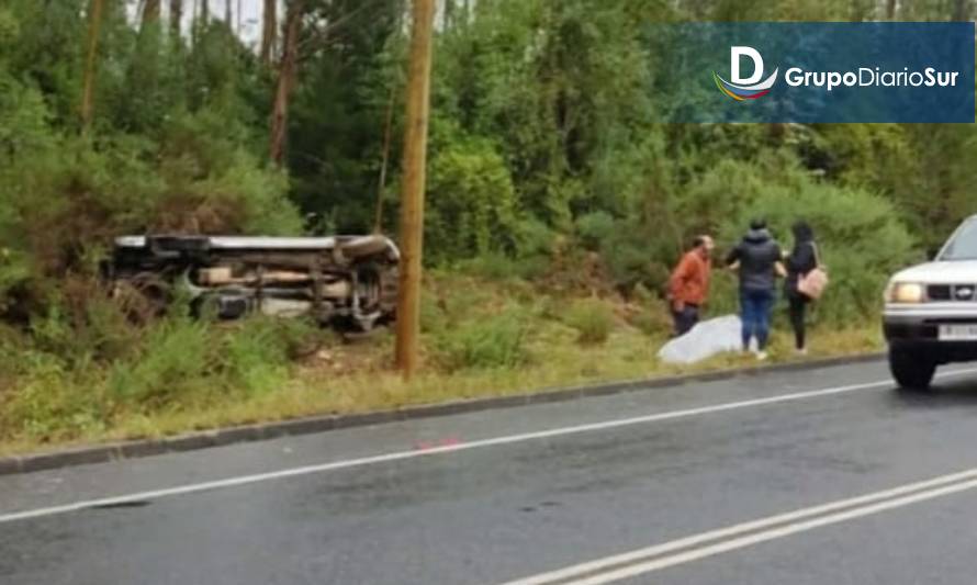 Alarma por accidente en ruta Paillaco-Valdivia
