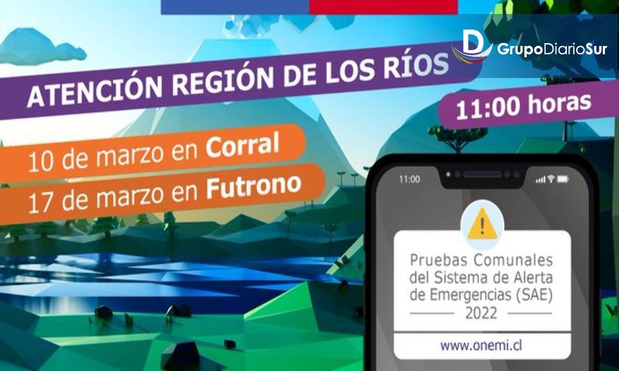 Onemi realizó prueba de sistema de alertas