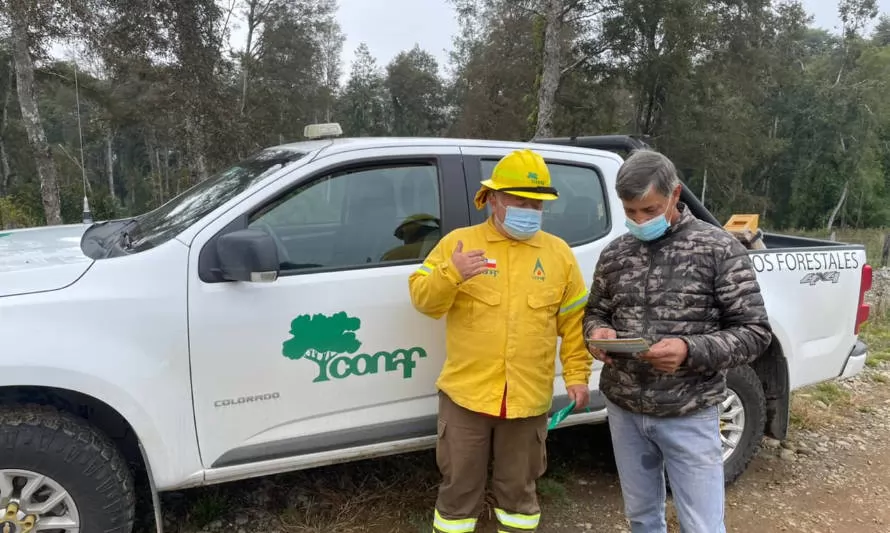 Conaf Los Ríos realiza balance de incendios forestales tras cierre de temporada