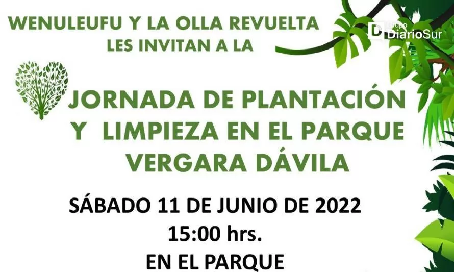 Invitan a plantar y limpiar en el Parque Vergara Dávila de Niebla