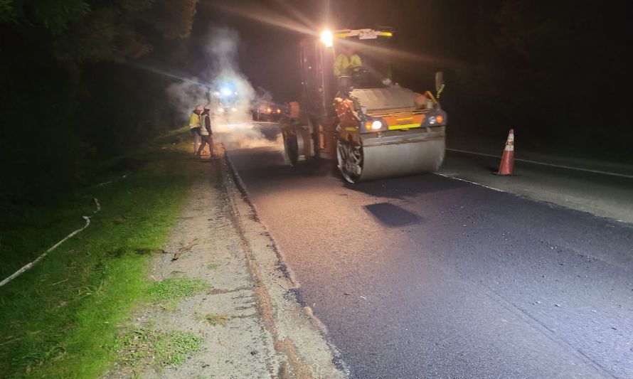 MOP reparó peligrosos baches en ruta Valdivia – Paillaco