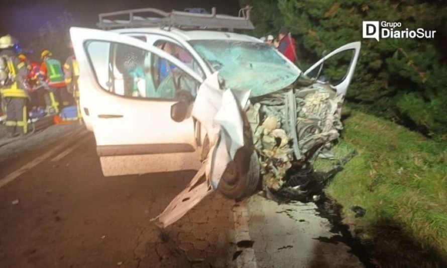 Uno de los automóviles involucrados en el accidente. Crédito: Cedida.