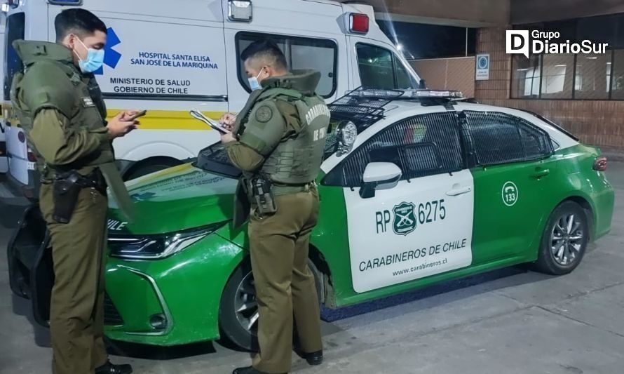 Carabineros entregó detalles del hecho. Créditos: Diario de Valdivia.