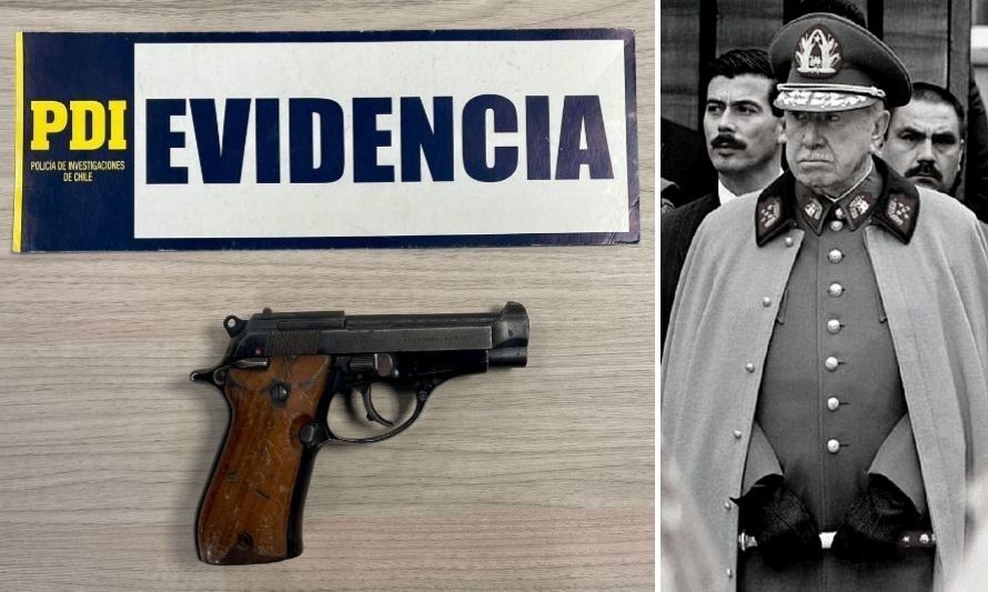 Esta pistola fue recuperada por la policía. Crédito: PDI