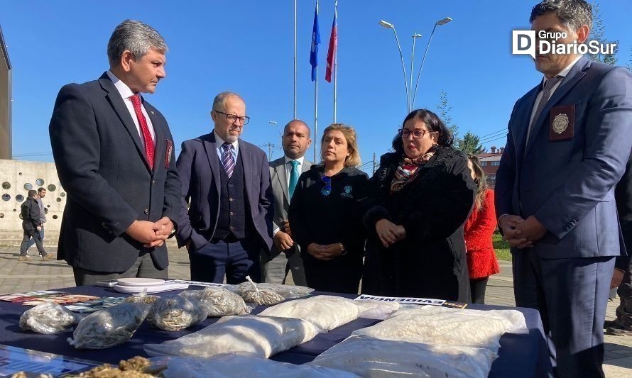 Se incautaron más de 80 mil dosis de distintas drogas. Créditos: PDI Valdivia.