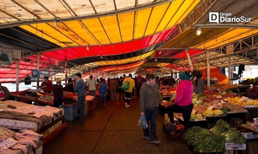 Actual techo del mercado fluvial. Créditos: Municipalidad de Valdivia.