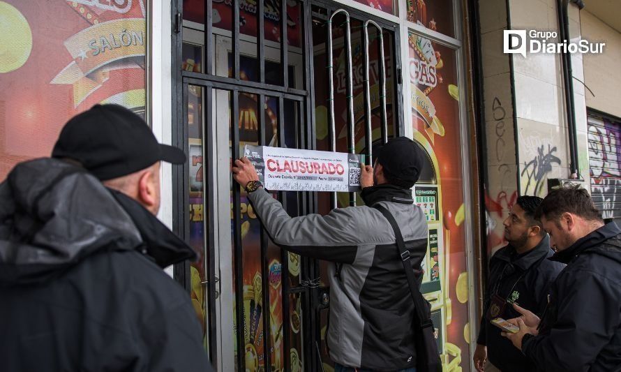 Operativo de clausura. Créditos: Municipalidad de Valdivia.