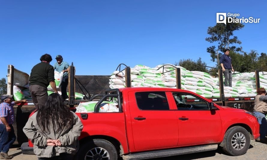 La entrega de fertilizantes ha beneficiado a 6.689 productores de Los Ríos. Crédito: Cedida.