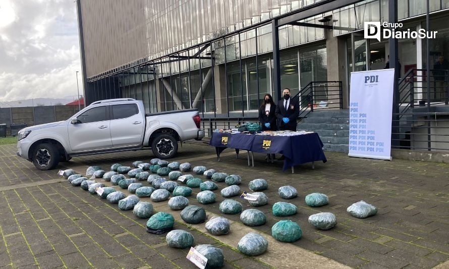 Parte de lo decomisado por PDI. Créditos: PDI Valdivia.