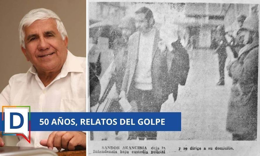 A la derecha, Juan Yilorm, y en la fotografía de la izquierda, Sandor Arancibia escoltado por carabineros.