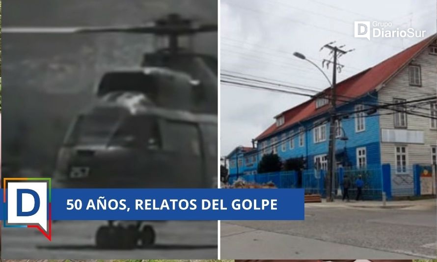 Ese día los alumnos de la escuela Nº30 fueron despachados a sus casas. Helicópteros militares llegaron a la comuna. Créditos fotos: Youtube / DiarioFutrono.cedida.