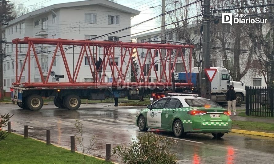 En la esquina de calles Simpson con Bueras. Créditos: Diario de Valdivia.