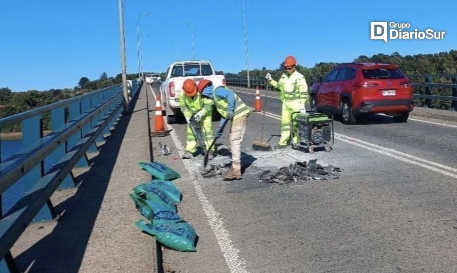 Las principales faenas a desarrollar consisten en bacheos o reparación de carpeta asfáltica. Créditos: Seremi de Obras Públicas Los Ríos.