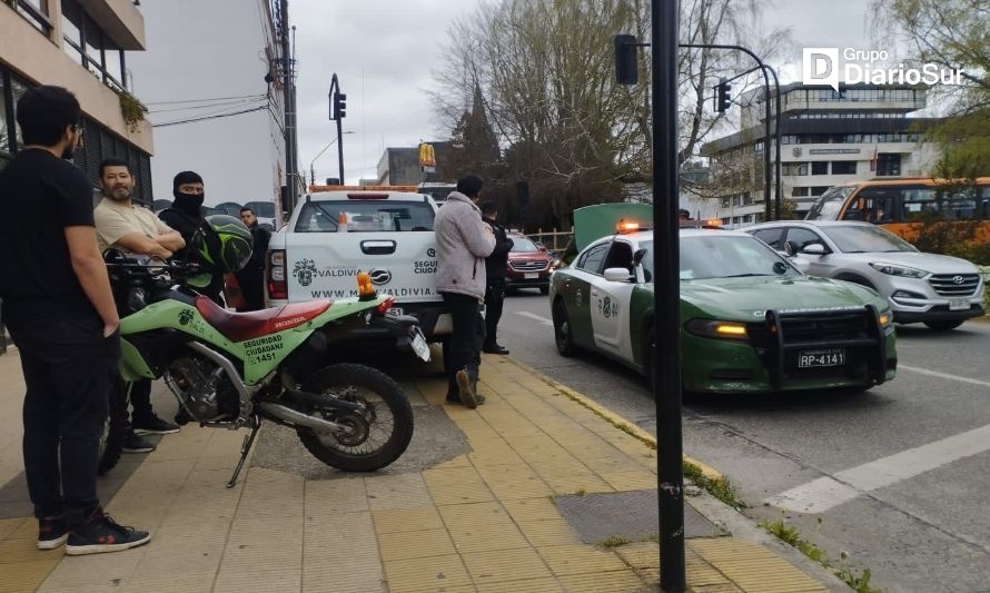 Efectivo trabajo conjunto entre Seguridad Ciudadana y Carabineros. Crédito: Cedida.