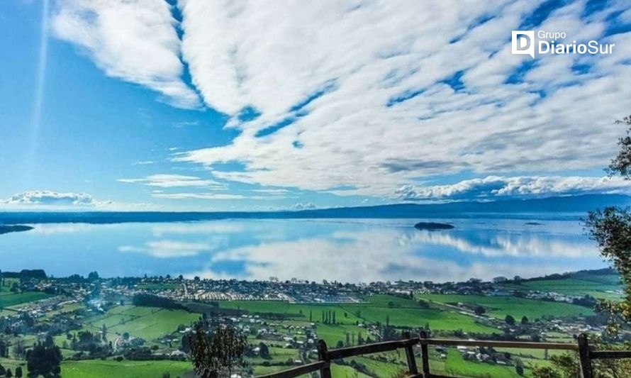 Vista panorámica del lago Ranco. Crédito: Redes sociales @recorriendoconabi