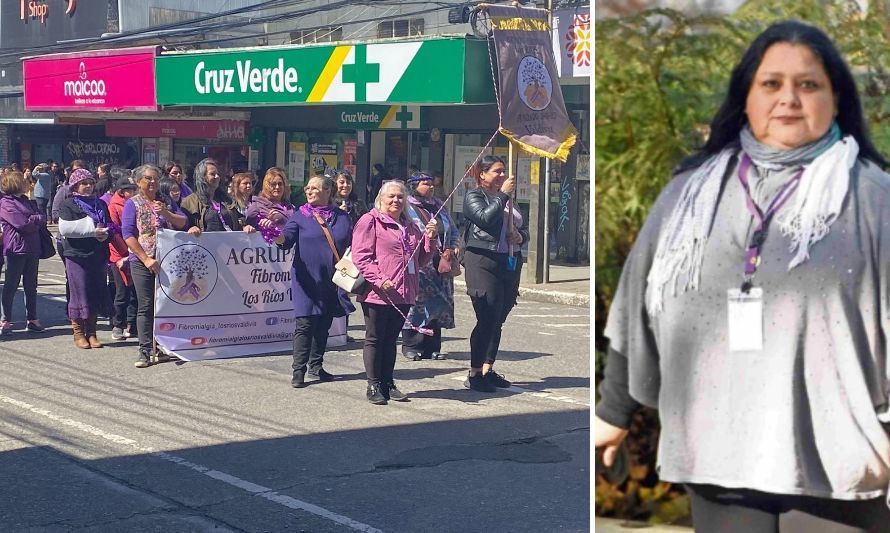 La agrupación participó en el desfile de fiestas patrias. Karen Silva, presidenta. Fotografía Diario Austral de Valdivia.