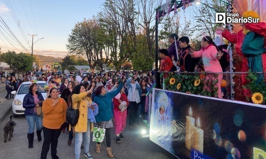 Organizada por la Parroquia Nuestra Señora de Lourdes, de Paillaco. Créditos: Redes sociales.