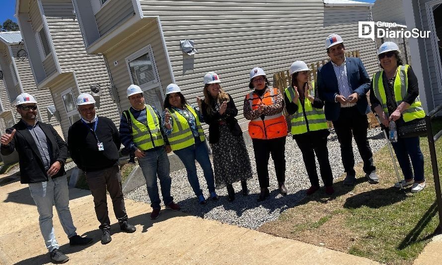 Enmarcado en el Plan de Emergencia Habitacional, el proyecto da solución de vivienda para 141 familias de Valdivia. Crédito: Serviu.