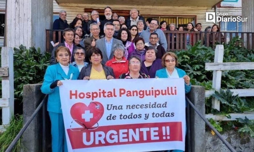 Pancarta mostrada en la reunión de este jueves. Créditos: Municipalidad de Panguipulli.