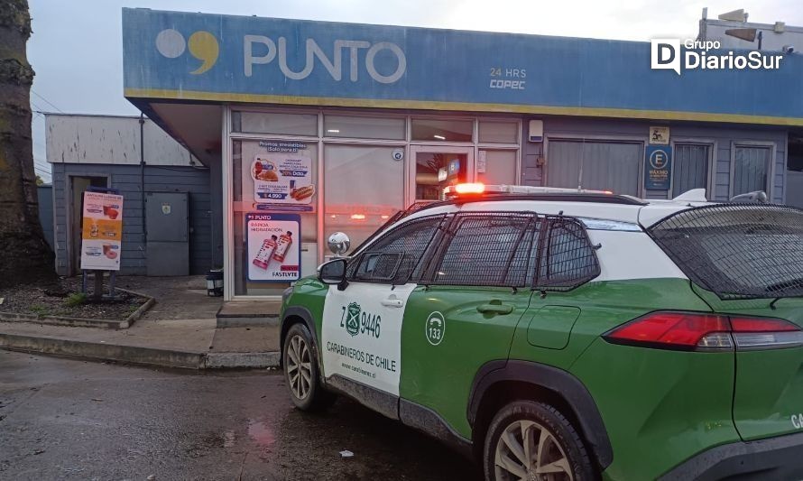 Capturan a sujeto que robó un Punto Copec en Mariquina