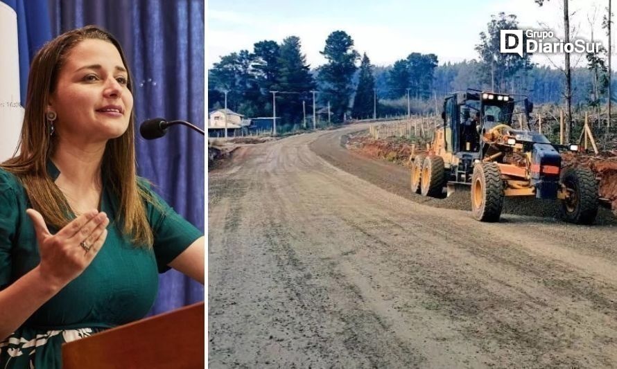 Alcaldesa Amtmann confirma reinicio del mejoramiento de ruta Torobayo-Curiñanco