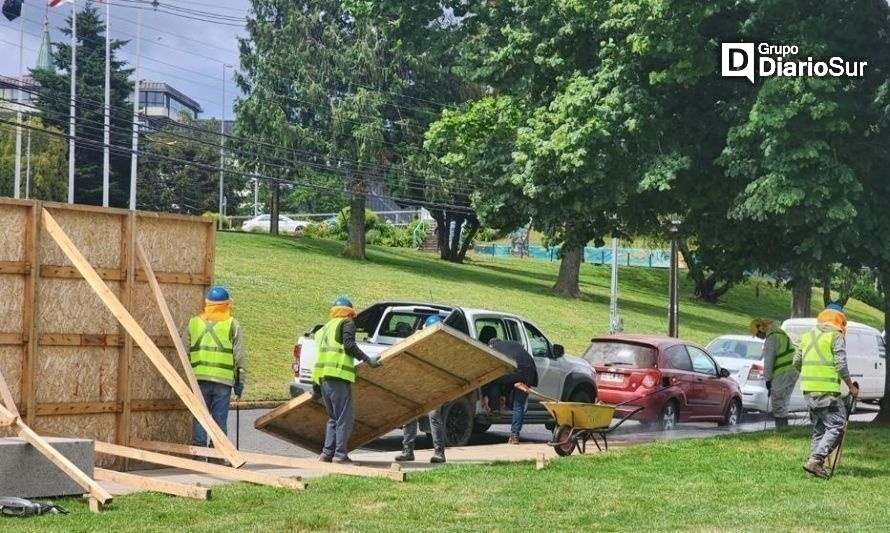 MOP retira cercos perimetrales de la obra Costanera de Valdivia 