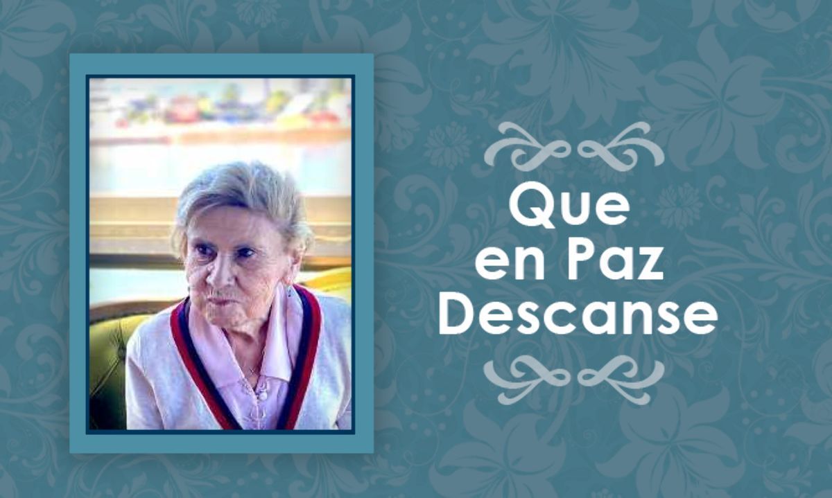 [Defunción] Falleció  Gerda Sánchez Mieville Q.E.P.D.